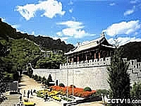 天津蓟县黄崖关长城入口图片